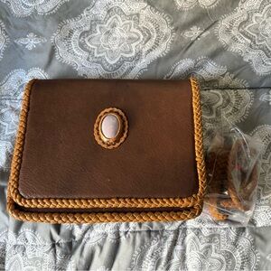 American darling leather crossbody purse